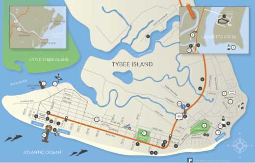 printable map of tybee island printable map of tybee island