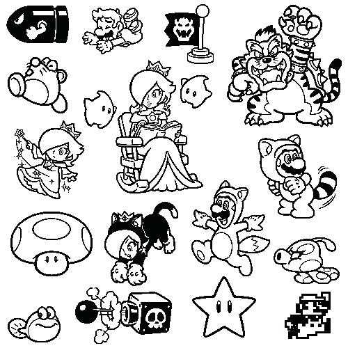 printable mario characters name printable mario characters name