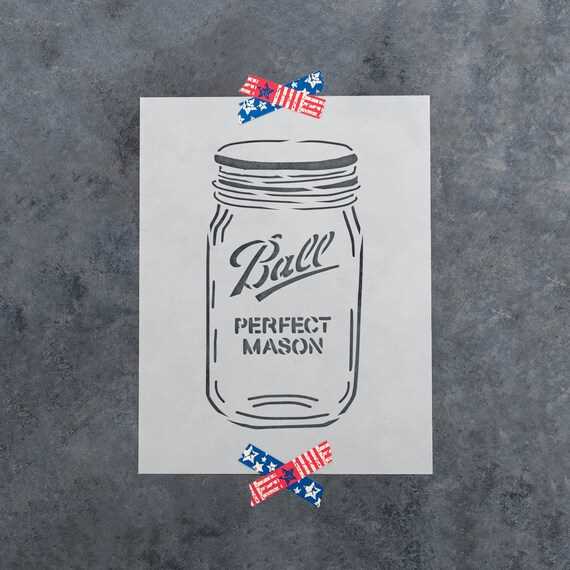 printable mason jar stencil printable mason jar stencil