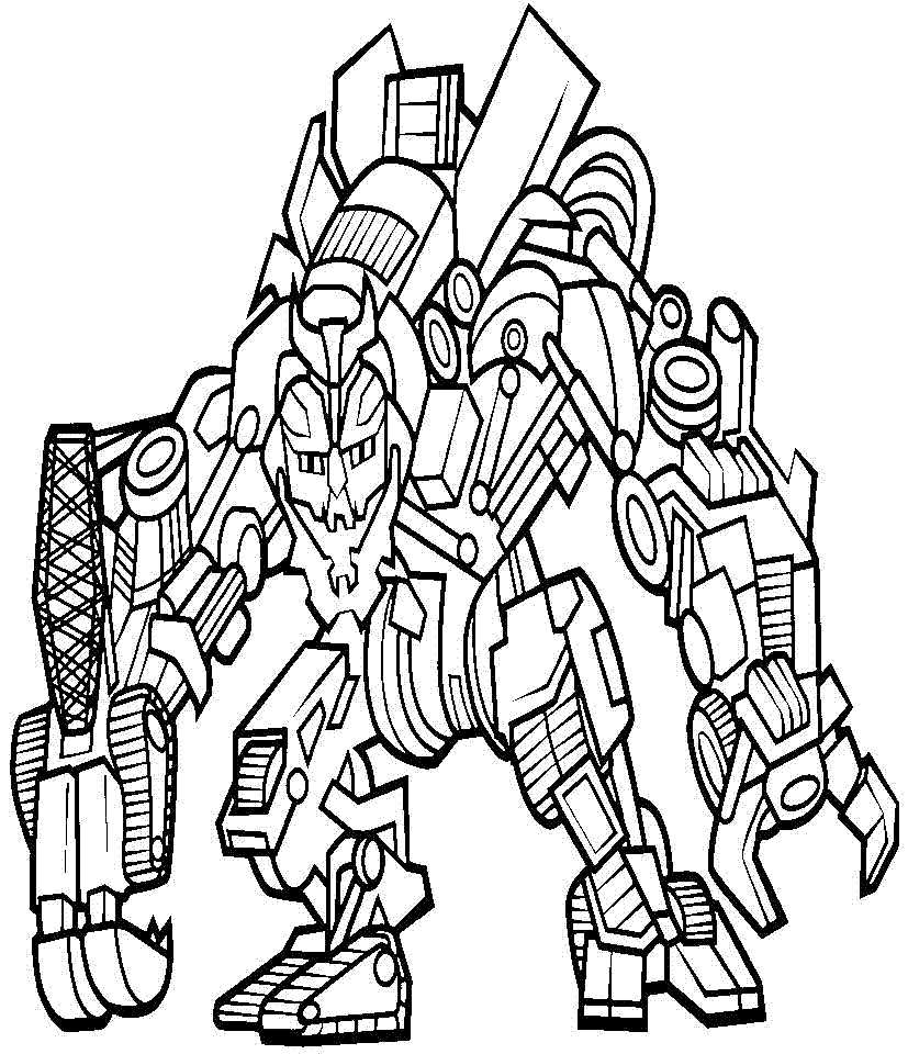 printable megatron coloring pages