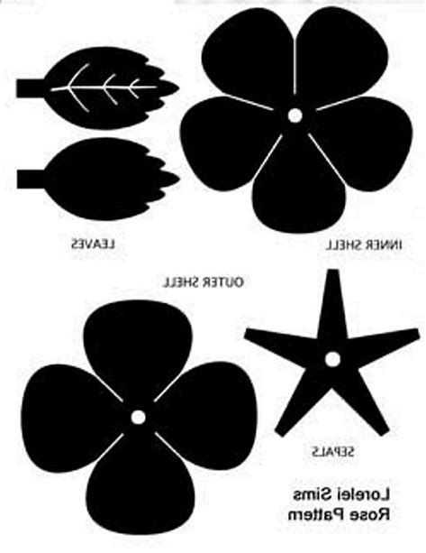 printable metal rose template printable metal rose template