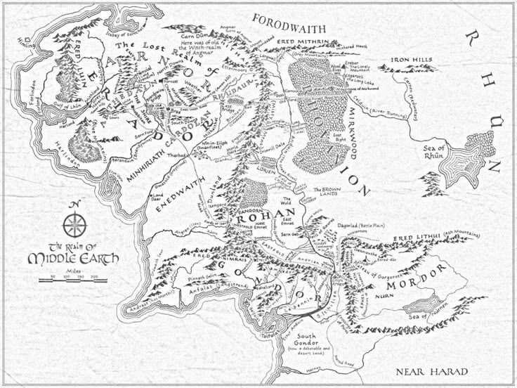 printable middle earth map printable middle earth map