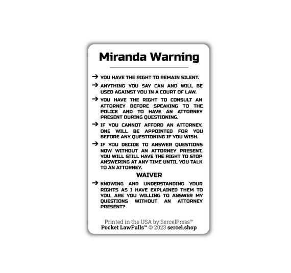 printable miranda rights card printable miranda rights card