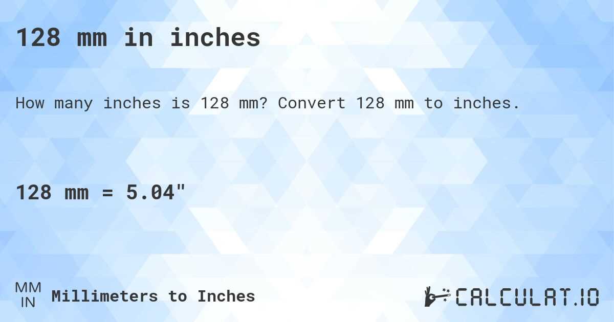 printable mm to inches chart