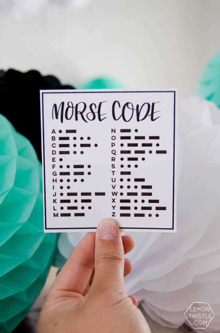 printable morse code