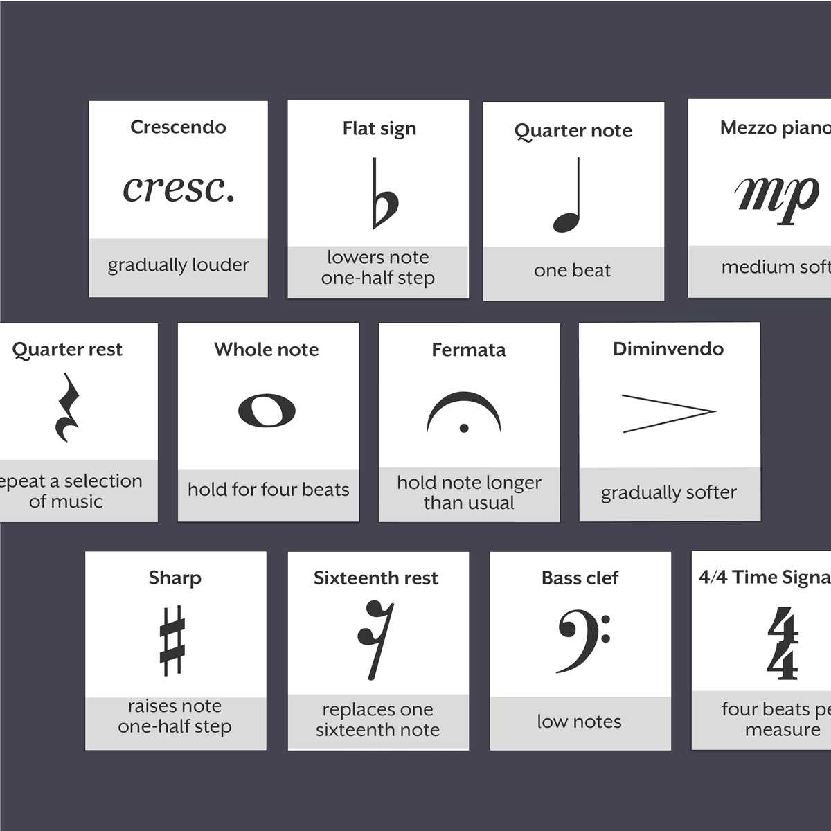 printable music bingo