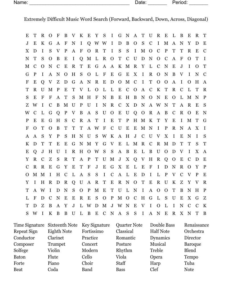 printable music word search puzzles printable music word search puzzles
