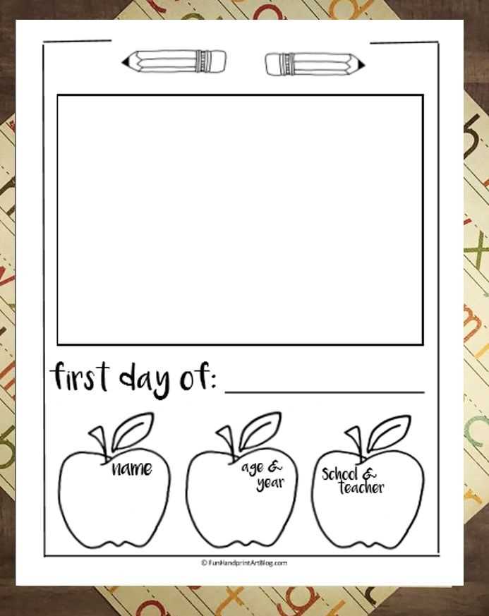 printable my first day handprint template free