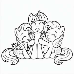 printable my little pony colouring pages