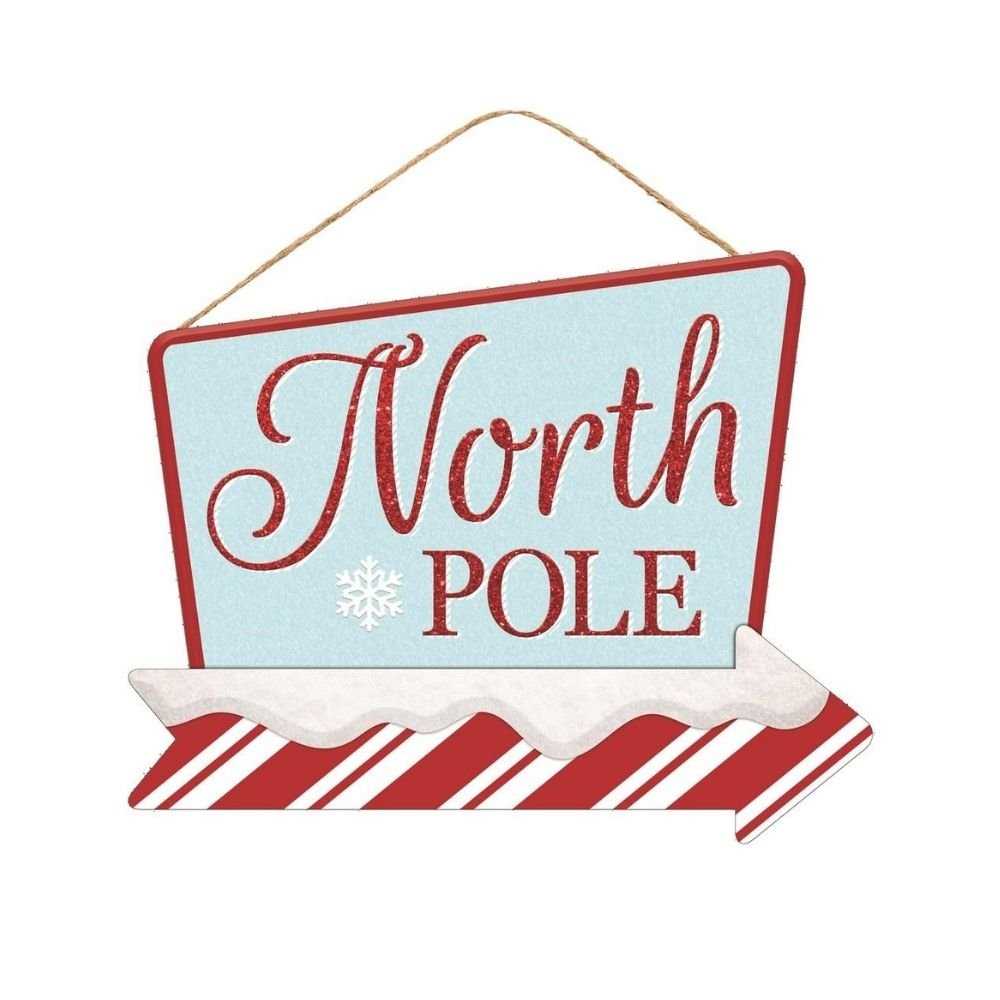 printable north pole sign printable north pole sign