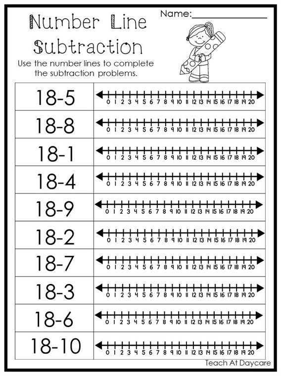 printable number line printable number line