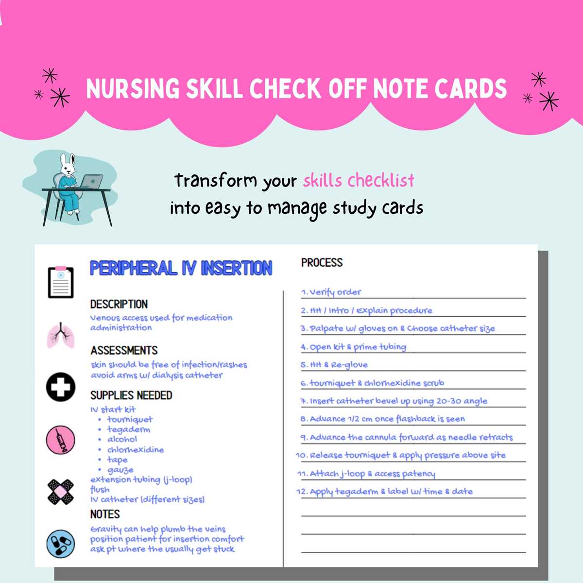 printable nursing skills competency checklist