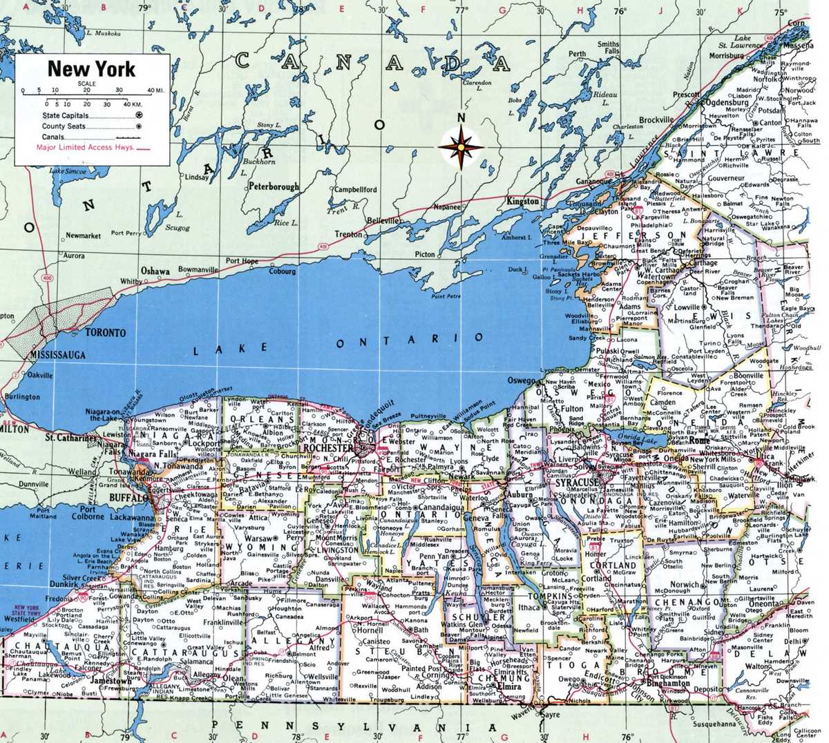 printable nys map printable nys map