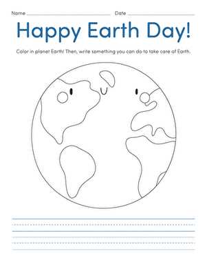 printable of earth