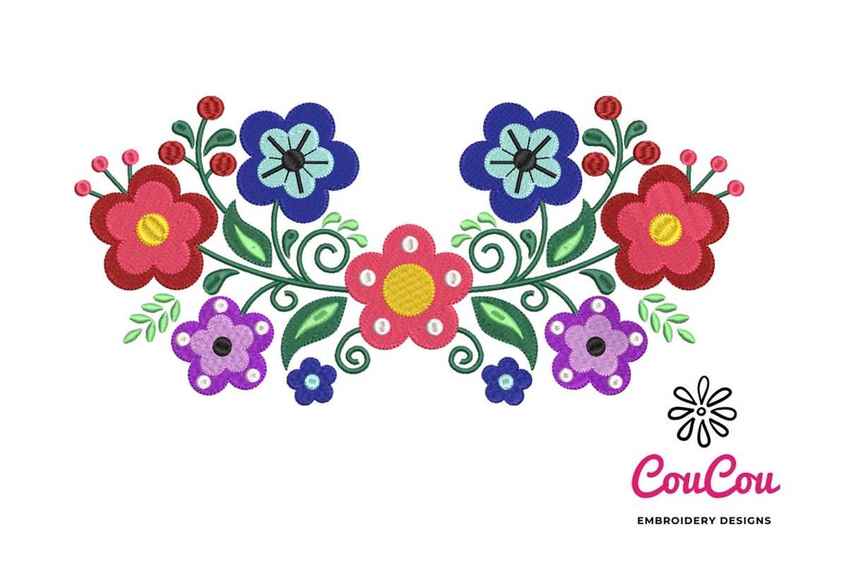 printable ojibwe floral applique patterns