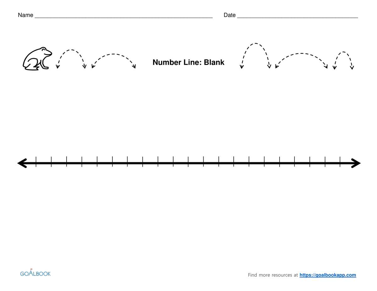 printable open number line printable open number line