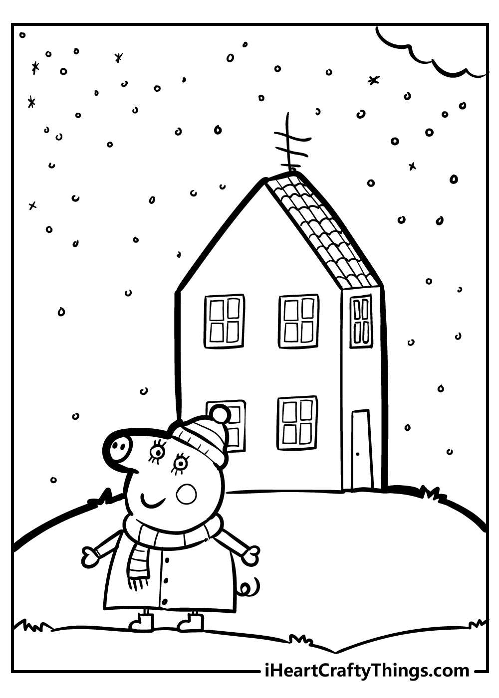 printable peppa pig coloring pages