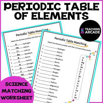 printable periodic table worksheet printable periodic table worksheet