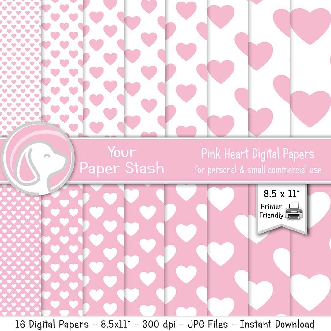 printable pink hearts printable pink hearts