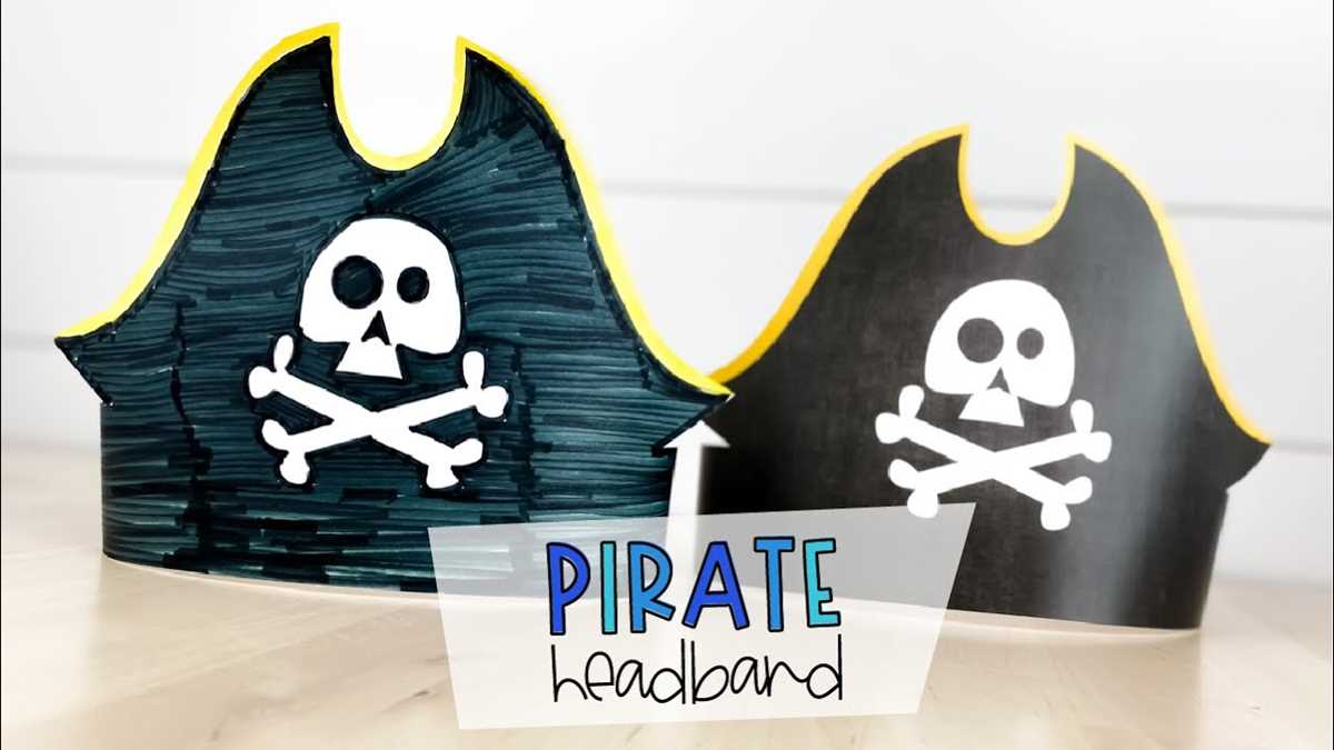 printable pirate hat template printable pirate hat template