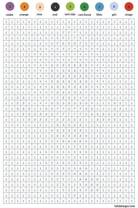 printable pixel art color by number