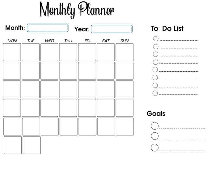 printable planner template printable planner template