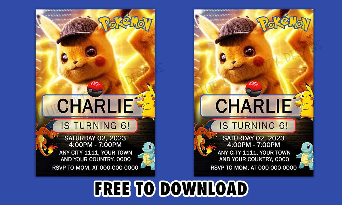 printable pokemon birthday invitations free printable pokemon birthday invitations free