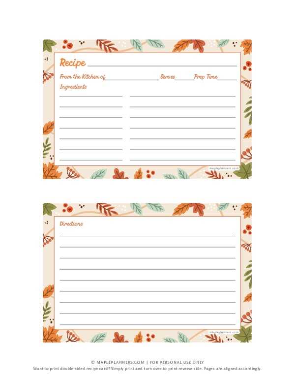 printable recipe cards printable recipe cards