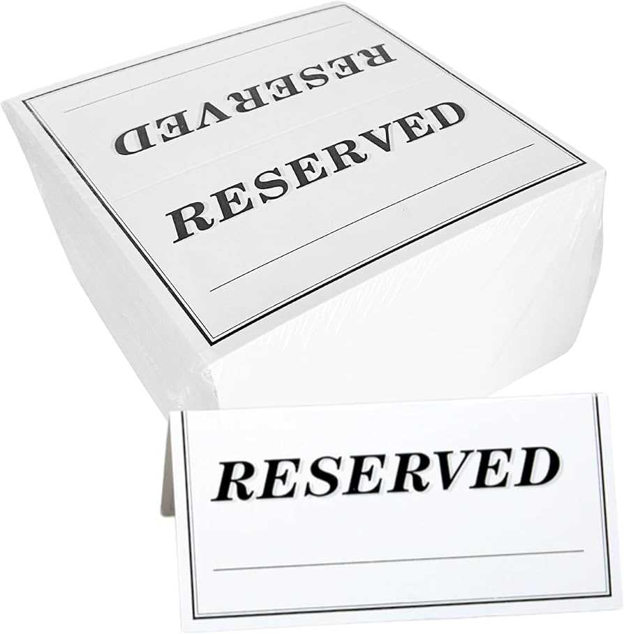 printable reserved signs for tables printable reserved signs for tables