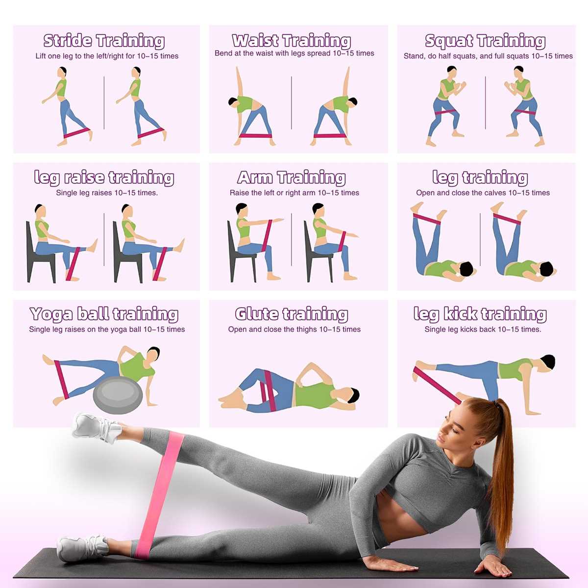 printable resistance band exercises