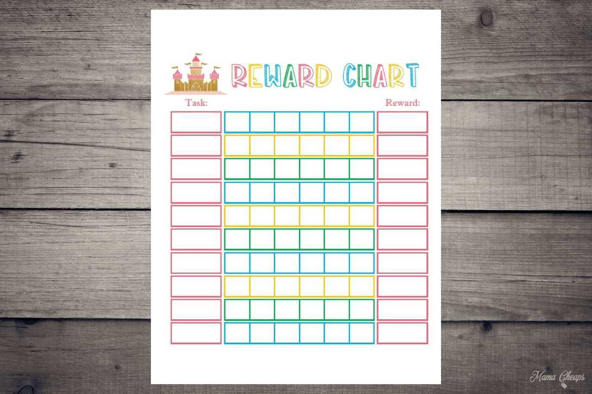 printable reward chart for kids