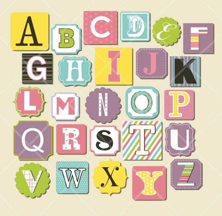 printable scrapbook letters printable scrapbook letters