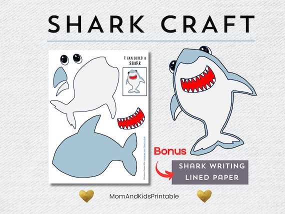 printable shark craft preschool printable shark craft preschool