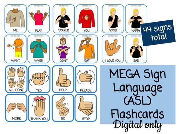 printable sign language words printable sign language words