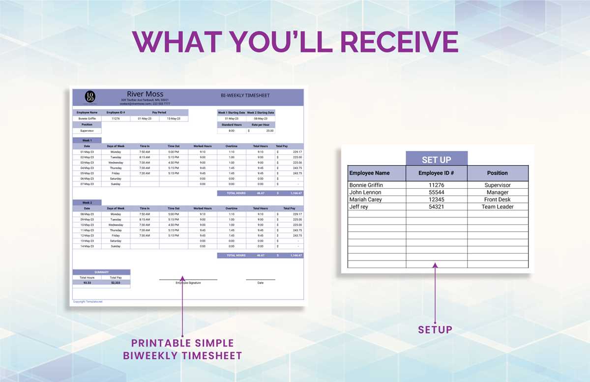 printable simple biweekly timesheet template printable simple biweekly timesheet template