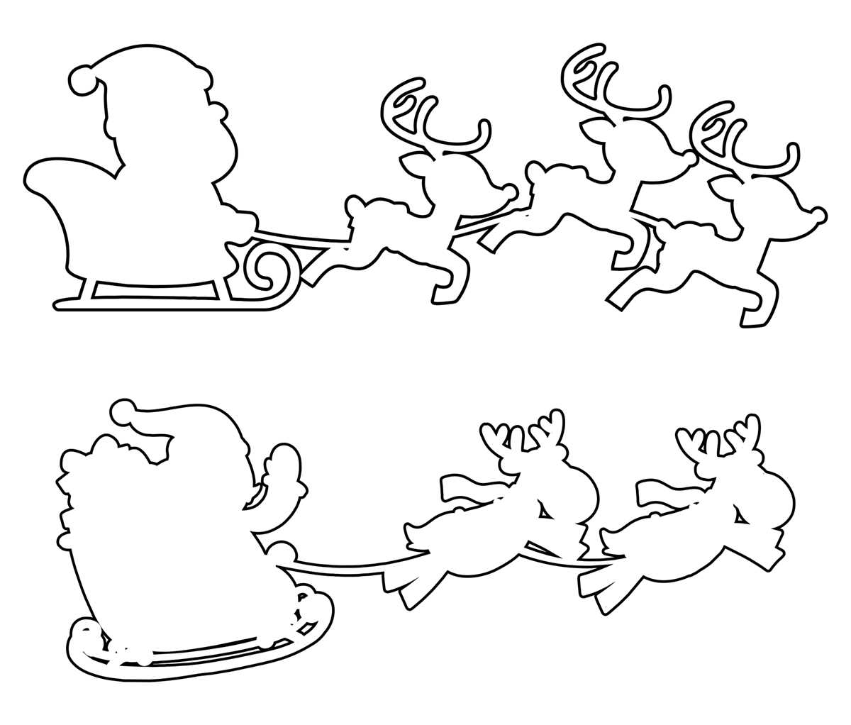 printable sleigh template