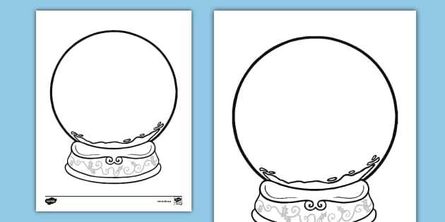 printable snow globe template printable snow globe template
