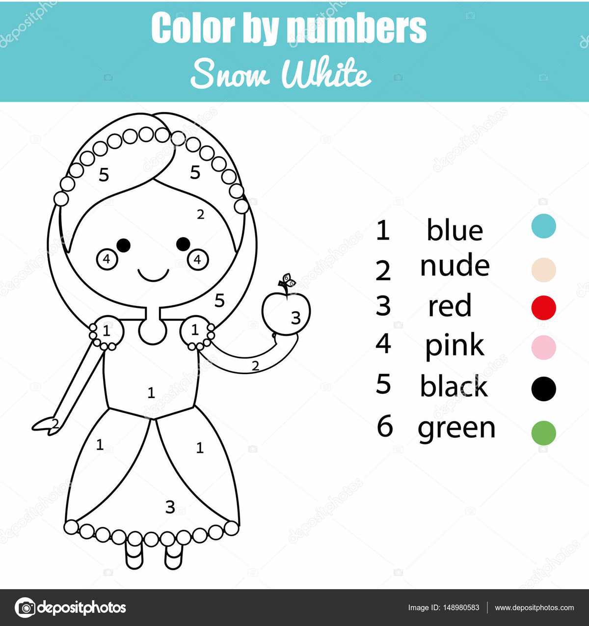 printable snow white coloring pages