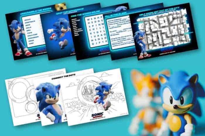 printable sonic coloring sheets