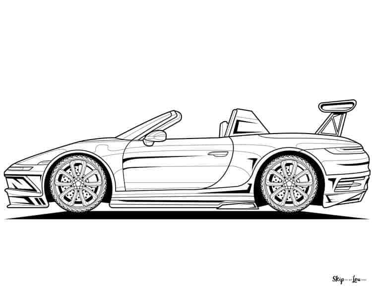 printable sports car coloring pages printable sports car coloring pages