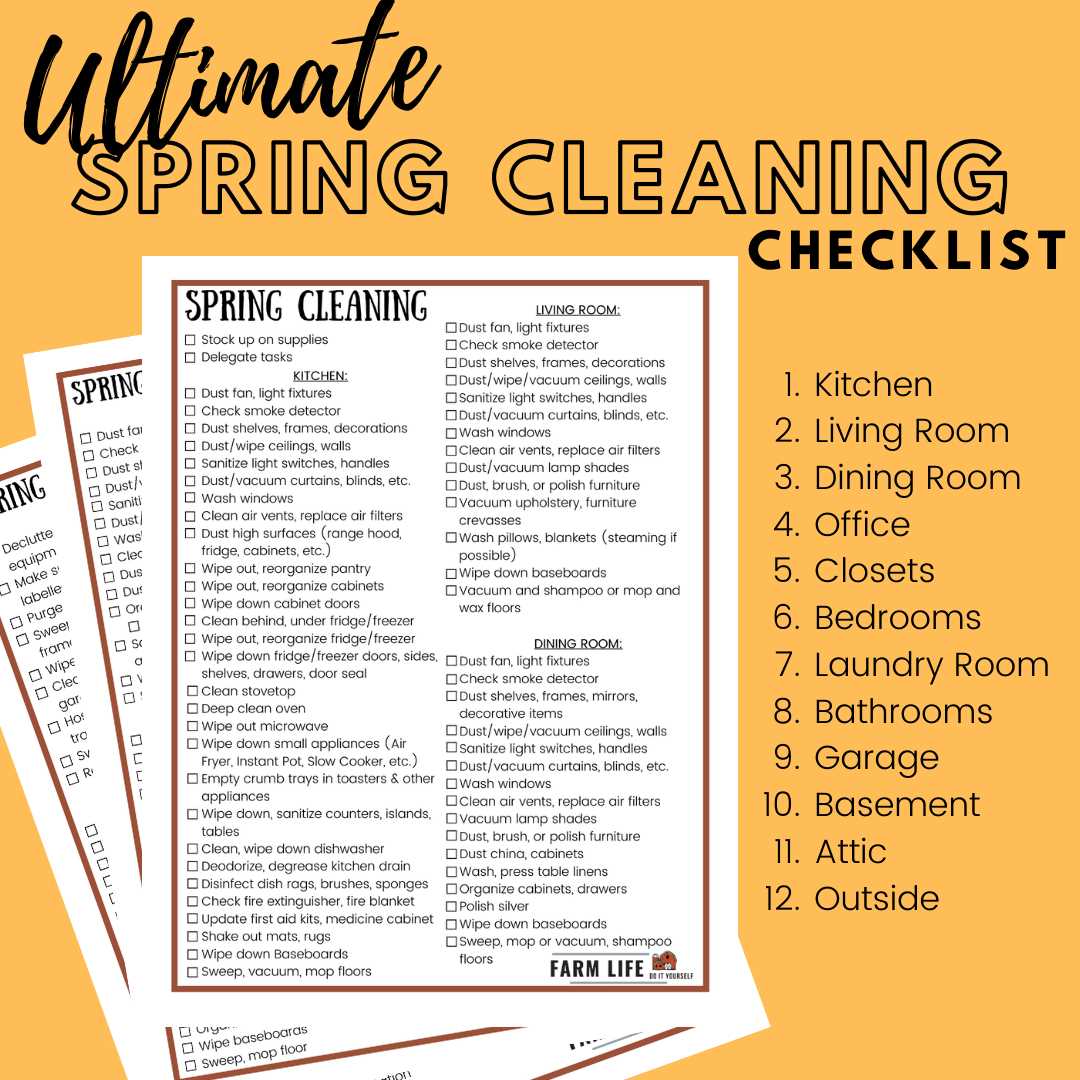 printable spring cleaning checklist printable spring cleaning checklist