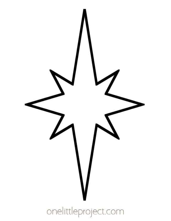 printable star template free