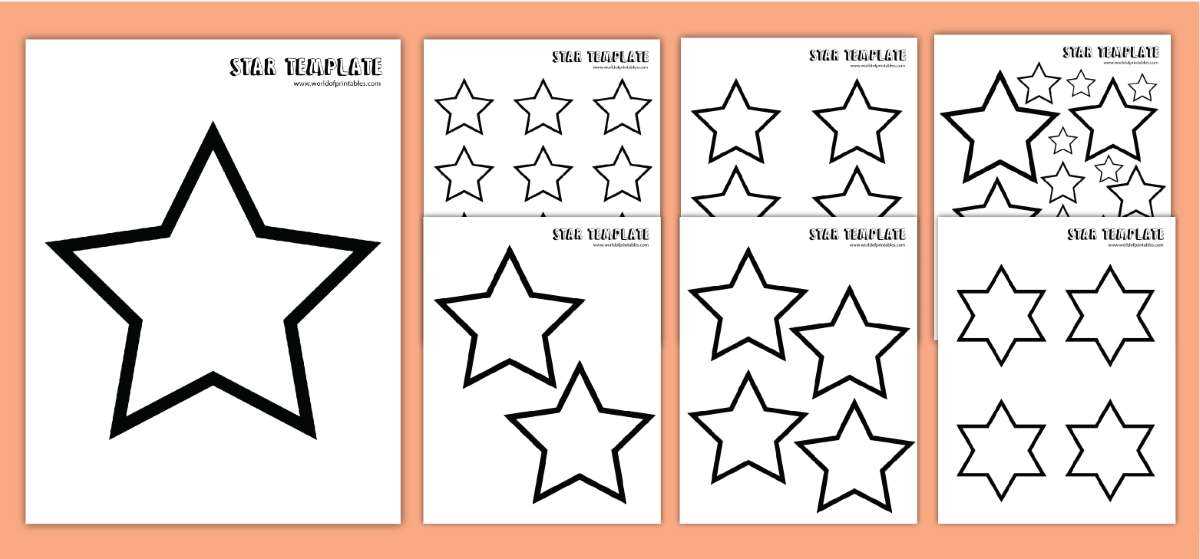 printable star template free