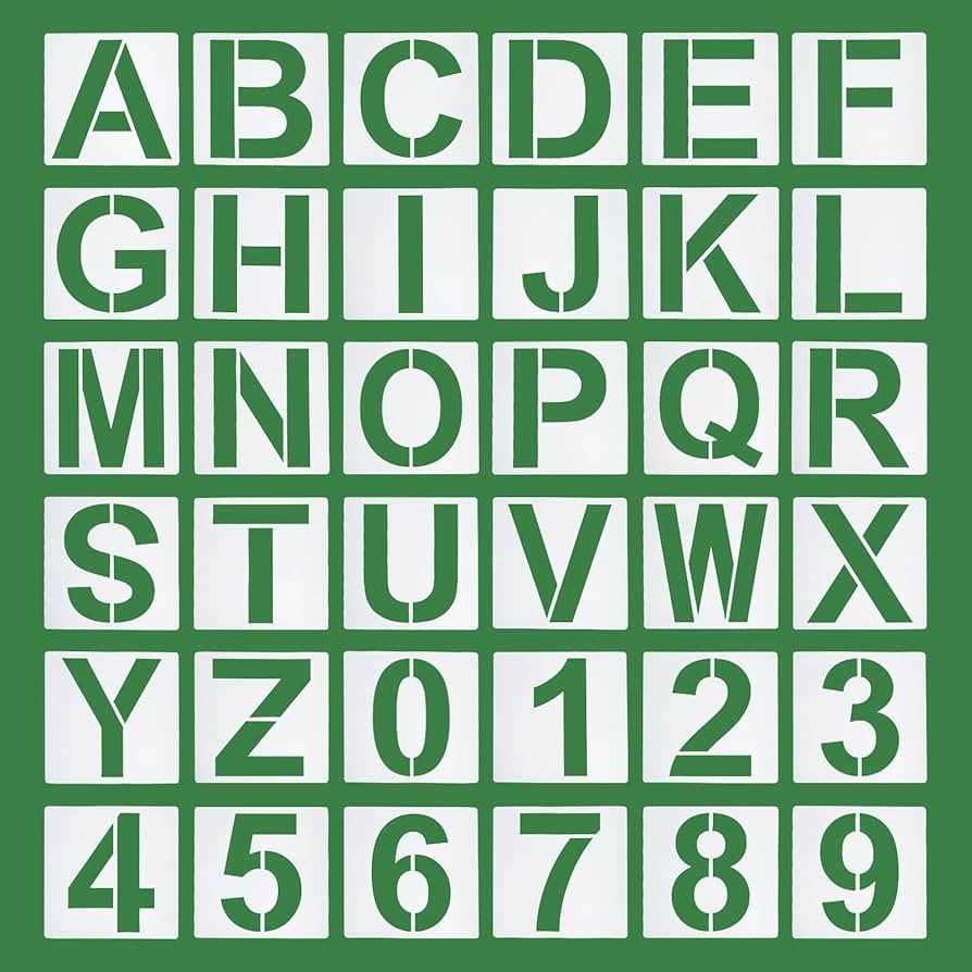 printable stencil numbers printable stencil numbers