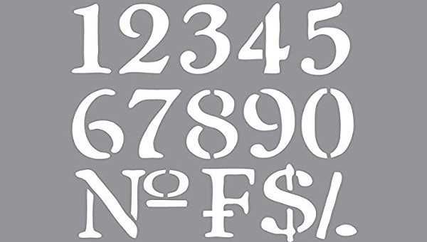 printable stencil numbers printable stencil numbers