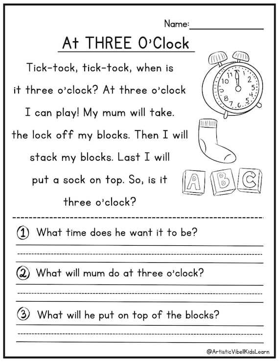 printable stories for kindergarten