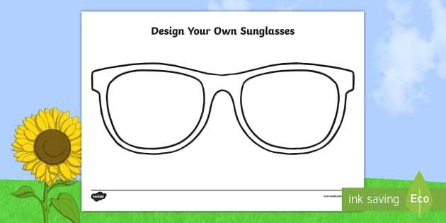 printable sunglasses template printable sunglasses template