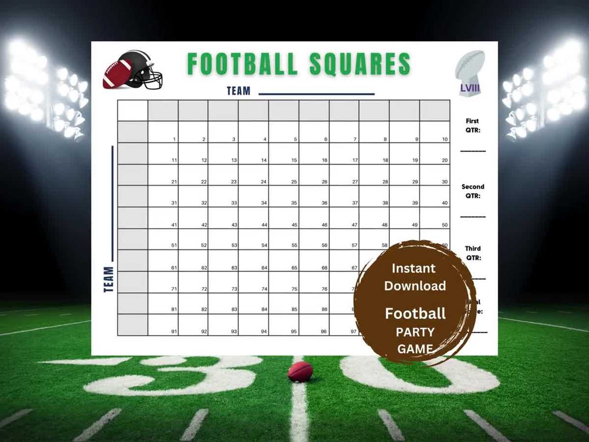 printable super bowl grid