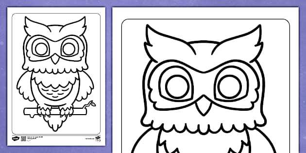printable template of an owl