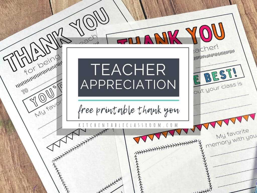 printable thank you for teachers printable thank you for teachers